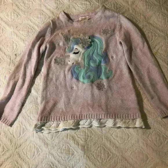 Cynthia Rowley unicorn sweater/pant set. Size 5/6. In gently worn condition. - Picture 2 of 7